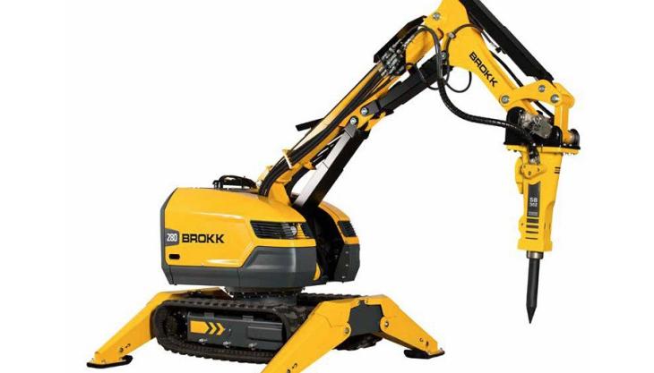 Brokk introduce new remote-controlled demolition machine Demolition robot