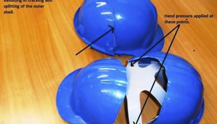 Counterfeit hard hats