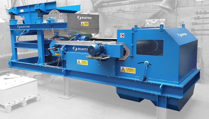 Bunting secure export recycling equipment order Eddy current separator