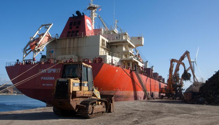 S Norton scrap metal yard at Canada Docks Canada Docks