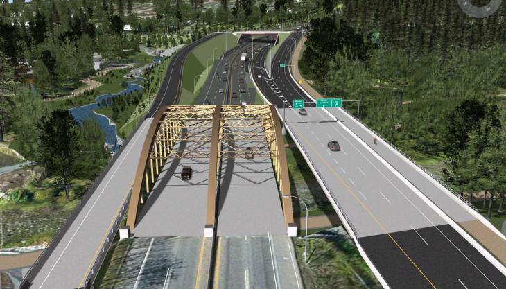 Canadian highway improvement project Canada highway