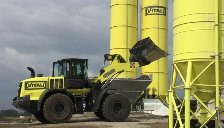 One of Vitali Spa’s CASE 821G wheel loaders Case 821G wheel loader