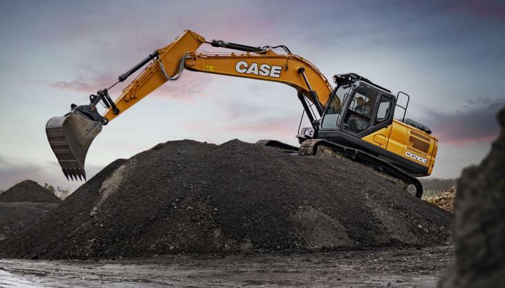 The new CASE CX210E crawler excavator CASE CX210E crawler excavator