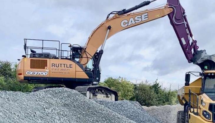 Ruttle Plant Hire's new CASE CX370D excavator Case CX370D excavator