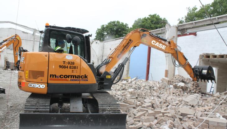 Case CX90D for McCormack Demolition Case CX90D excavator