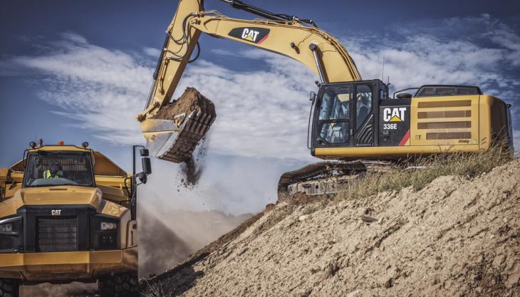 Cat 336E H hybrid excavator