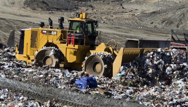 Cat 836K landfill compactor