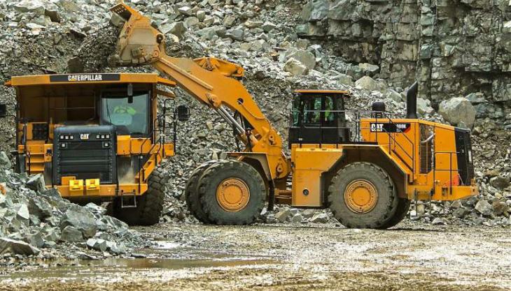 The new electric drive Cat 988K XE wheel loader Cat 988K XE