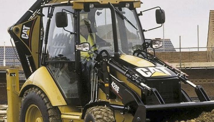 Cat backhoe loader