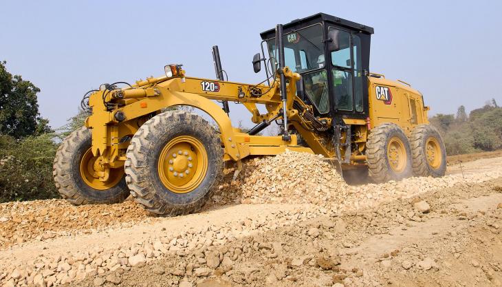 The new Cat 120 GC motor grader Cat 120 GC motor grader
