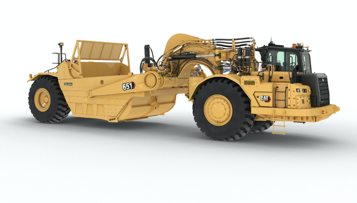 The new Cat 651 wheel tractor scraper Cat 651