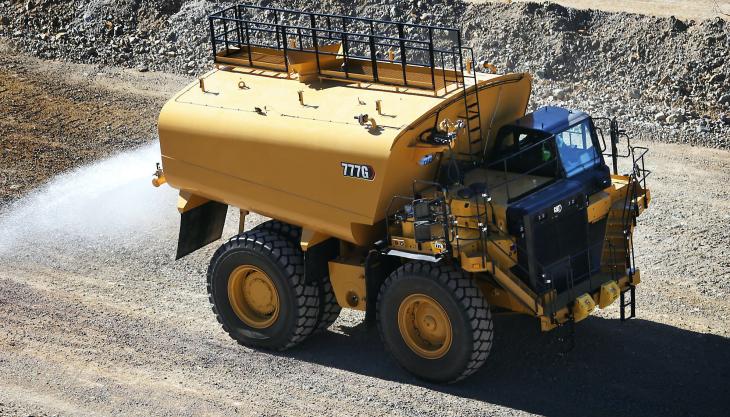 The new Cat 777G Water Solutions truck Cat 777G Water Solutions truck
