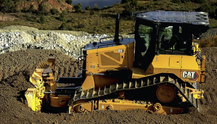 The new Cat D5 dozer Cat D5 dozer