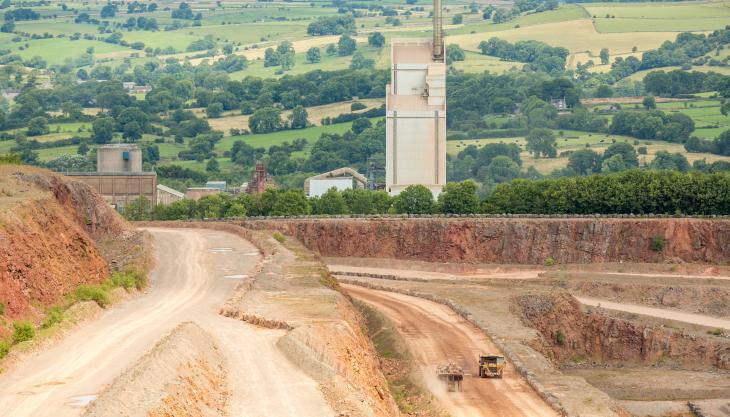 Aggregate Industries' Lafarge Cement operation in Cauldon, Staffordshire Cauldon