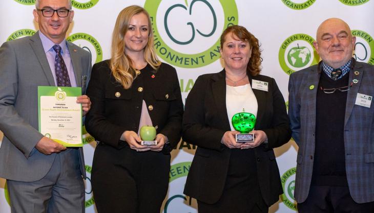 Cawarden celebrate two Green Apple Award wins for environmental best practice Cawarden celebrate two Green Apple Award wins