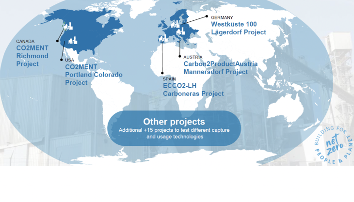 LafargeHolcim carbon capture, usage and storage projects