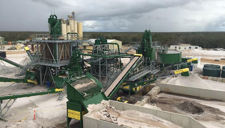 CDE glass sand washing demo event CDE glass sand washing demo event