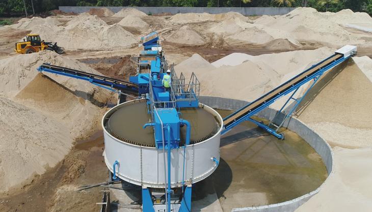 CDE Combo X150 sand washing plant