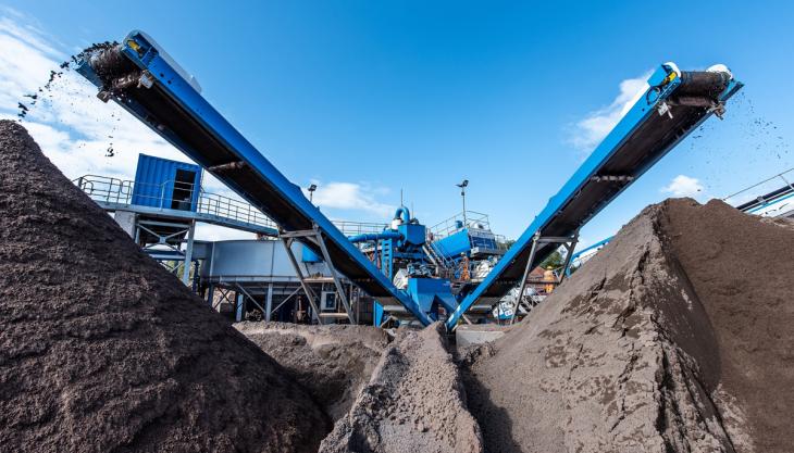 CDE washing plant installation for Hereford Quarries CDE wet-processing plant