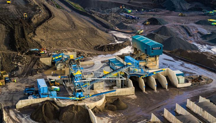 New CDE recycling plant at Malcolm Construction’s Loanhead Quarry CDE recycling plant at Loanhead Quarry