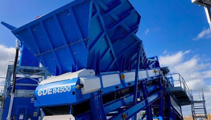 CDE's R4500 scalping unit at Hillhead CDE's R4500 scalping unit at Hillhead