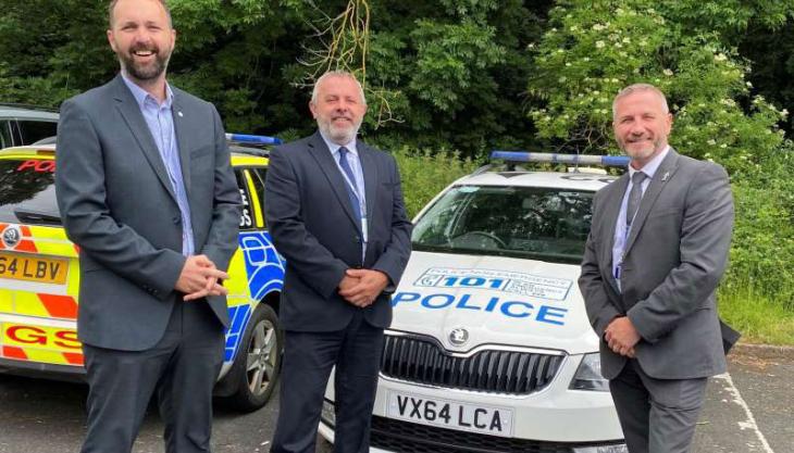 L–R: DS Tom Grundey, DSU Neil Austin and DI Ernie Locke Opal ACE