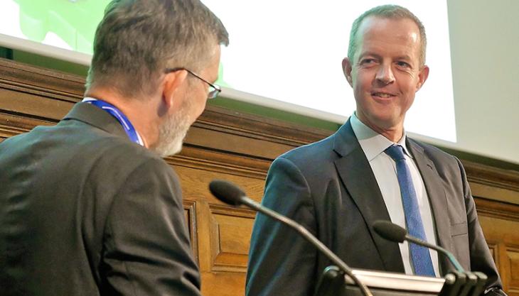 Nick Boles MP being questioned by Nick Higham Nick Boles MP being questioned by Nick Higham