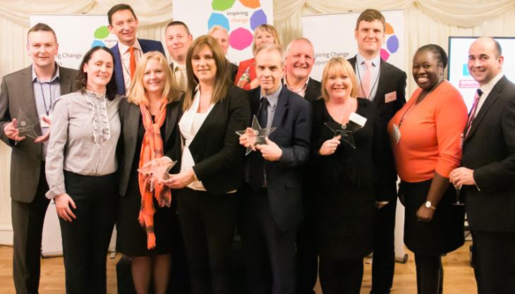 CECA Inspiring Change winners and sponsors