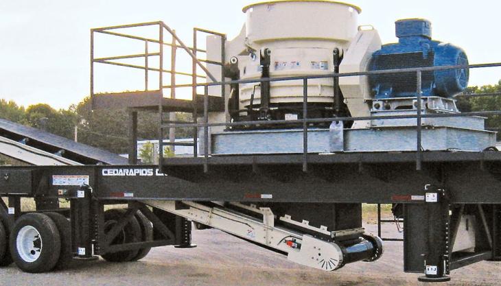 New crushing and screening plants from Terex MPS CRH1150 cone crusher