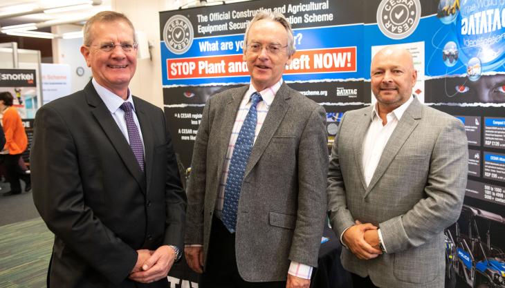 L-R: Clive Harris, CEA consultant, Rob Oliver, CEA chief executive, and Kevin Howells, managing director of Datatag, who deliver the CESAR scheme on behalf of the CEA CEA-CESAR