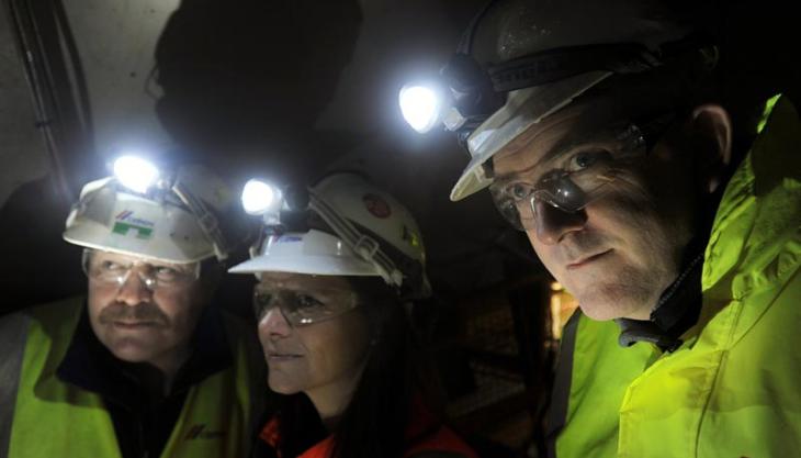 CEMEX staff wearing their head lights