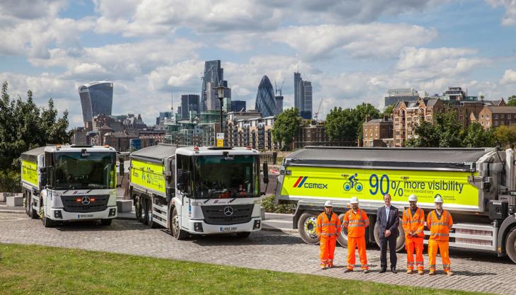CEMEX low-cab tipper trucks CEMEX low-cab tipper trucks