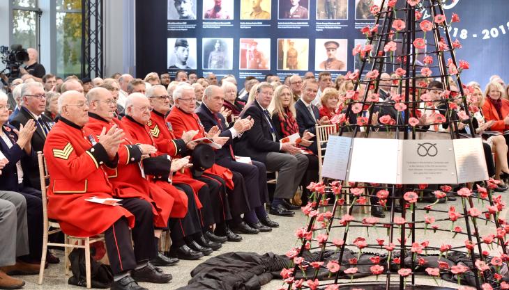 Chelsea Pensioners at JCB HQ Chelsea Pensioners