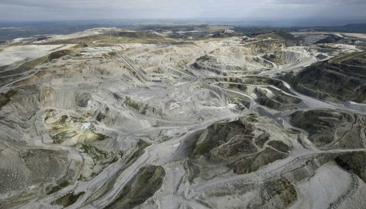 China clay waste tips China clay waste
