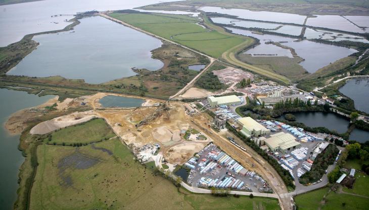 Brett Aggregates' Cliffe site Brett Aggregates' Cliffe site