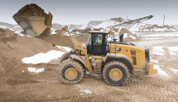 The new Cat 982XE wheel loader Cat 982XE wheel loader