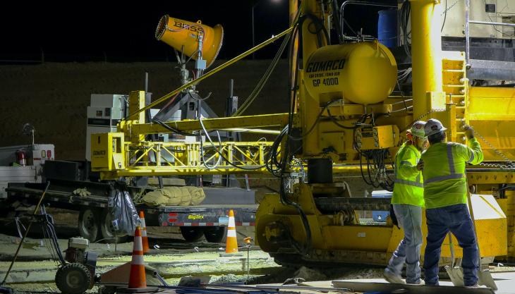 SWCP secured the DustBoss DB-30 to the back of a flatbed truck with a 946-litre water tank and a portable generator to create a completely mobile and autonomous unit DustBoss