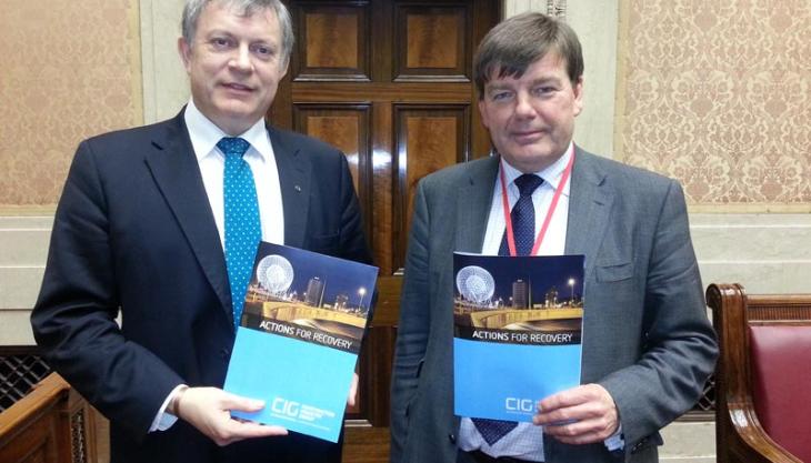 Patsy McGlone MLA and Derek Martin