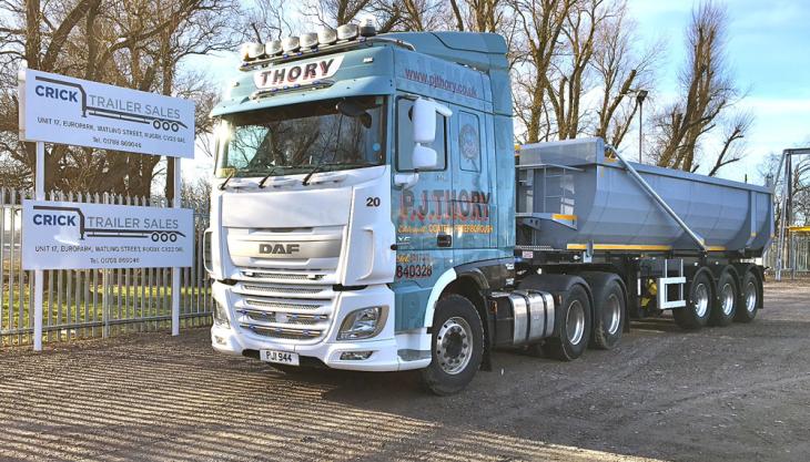 Dennison sliding-bogie tipping trailer Dennison tipping trailer