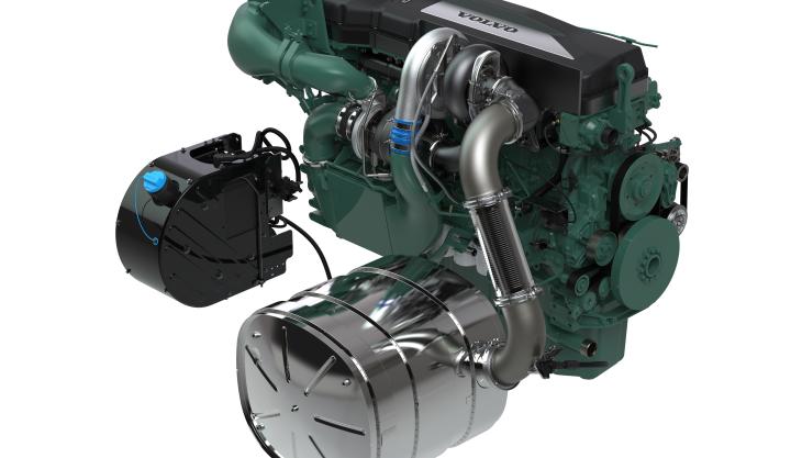 Volvo Penta's new 16-litre, Stage V/Tier 4F-certified D16 off-road engine Volvo Penta D16 engine