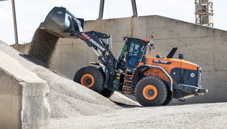 The new Doosan DL420CVT-7 wheel loader Doosan DL420CVT-7 wheel loader