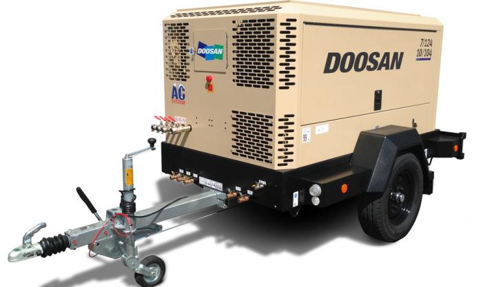 Doosan 7/124-10/104 portable compressor Doosan compressor