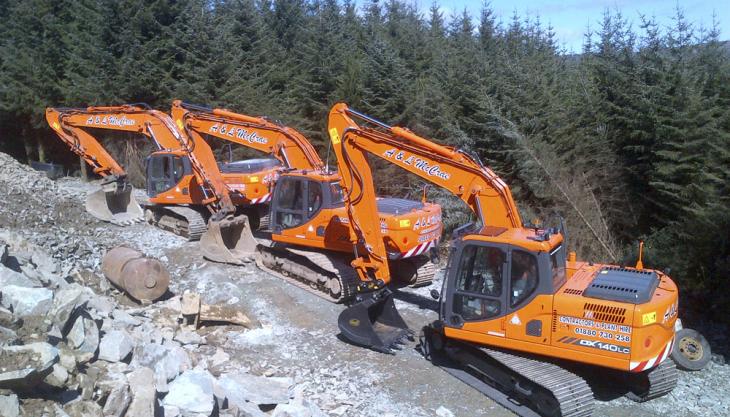 Doosan DX140LC crawler excavators