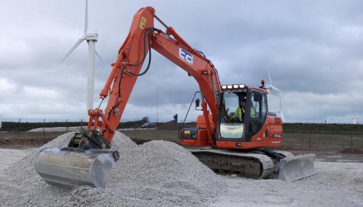 Doosan DX140LC excavator