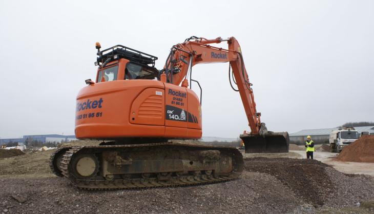 Doosan DX140LCR excavator