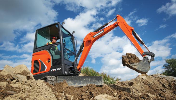 Doosan DX19 mini-excavator