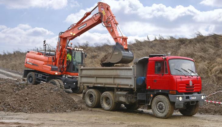 Doosan DX190W-3 wheeled excavator