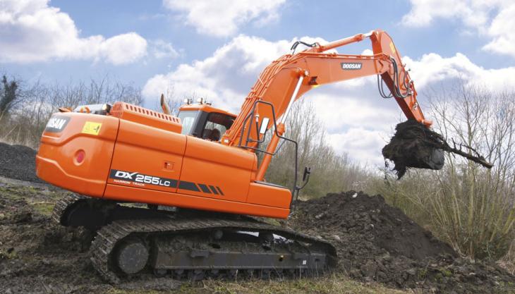 Doosan DX255LC-3 crawler excavator