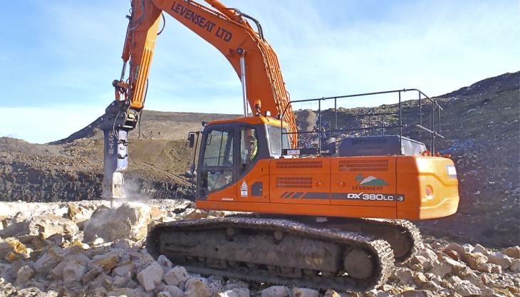 Doosan DX380LC-3 crawler excavator