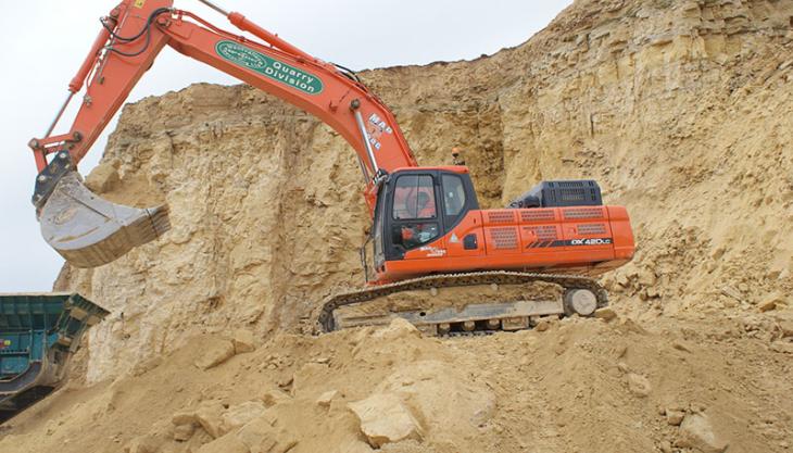 Doosan DX420LC-3 excavator